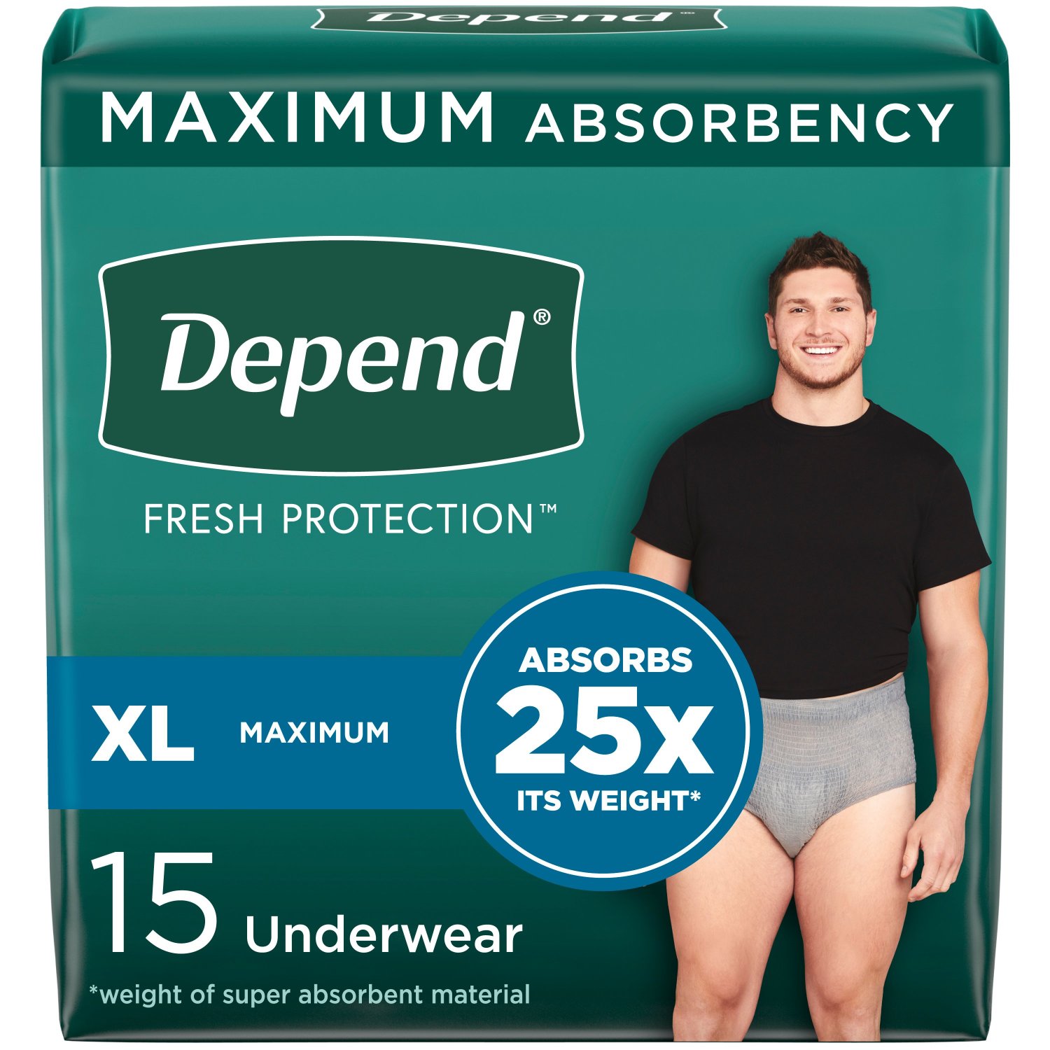 Depend® Fit - Flex Incontinence Underwear for Men, Maximum Absorbency ...